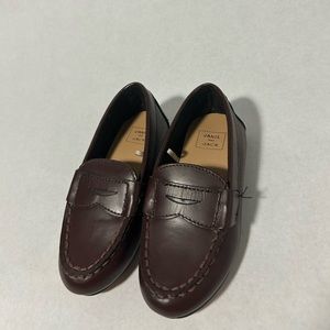 Janie and Jack Leather Brown Dress Shoe Toddler Boys 7
